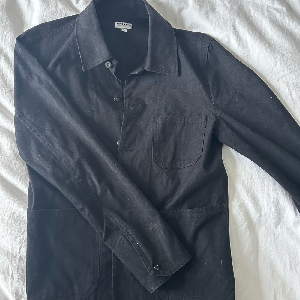 United Black Button-Up Chore Coat